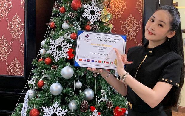 Lê Âu Ngân Anh khoe chứng chỉ 'hành nghề', bày tỏ nghề giáo 'khó nhằn và thách thức lắm' Ảnh 2
