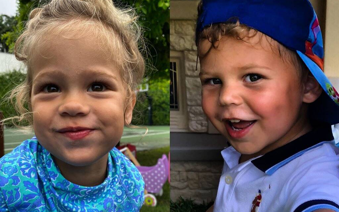 Vợ nam ca sĩ Enrique Iglesias khoe ảnh cặp song sinh giống bố như đúc! Ảnh 2