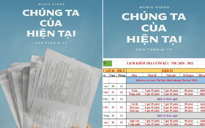 MV mới của Sơn Tùng chưa kịp ra mắt, giới học trò đã cho ra đời loạt poster chế cực hài hước Ảnh 2
