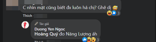 Trước thắc mắc của một cư dân mạng, Dương Yến Ngọc cho biết nhờ vào năng lượng từ Quỳnh Như mà cô biết điều nay
