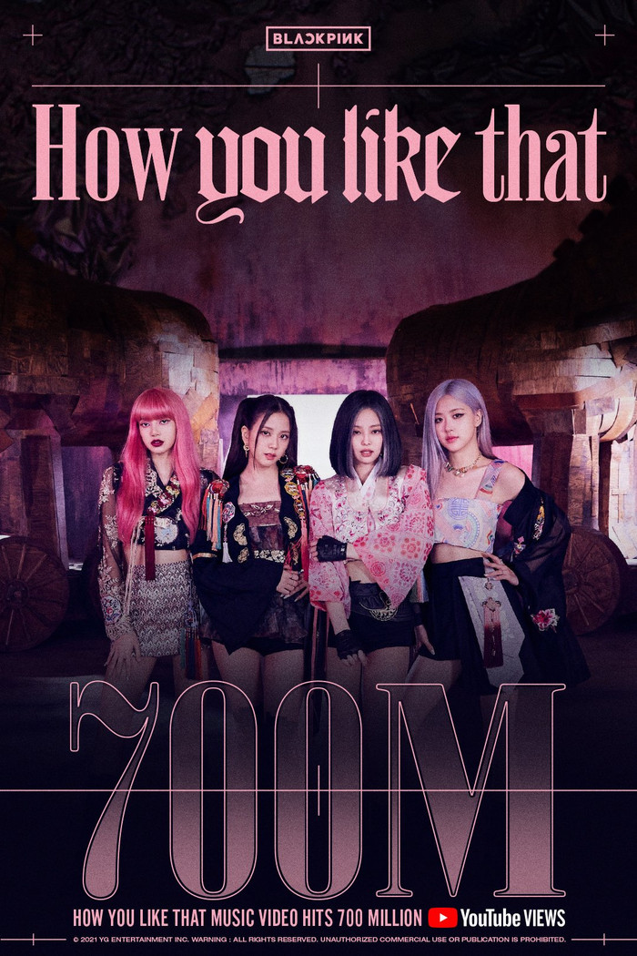 Siêu hit mùa hè 'How You Like That' của BlackPink đạt 700 triệu lượt view Ảnh 1