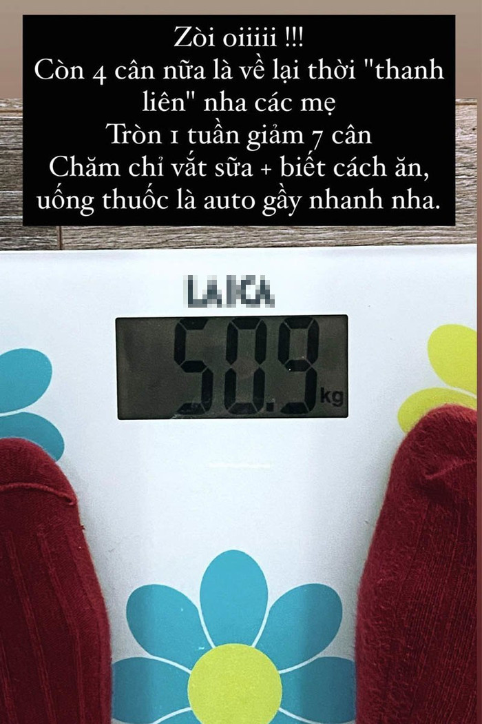  Kiều Anh khoe số cân nặng hiện tại sau 1 tuần sinh nở và bật mí bí quyết giảm cân của mình chính là chăm chỉ 'vắt sữa' và biết cách ăn uống