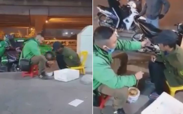 Thấy người đàn ông lang thang ngồi co ro bên vỉa hè, tài xế xe công nghệ có hành động ấm lòng Ảnh 2