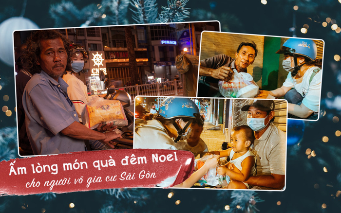 Ấm lòng những món quà đêm Noel dành tặng người vô gia cư ở khắp đường phố Sài Gòn Ảnh 2