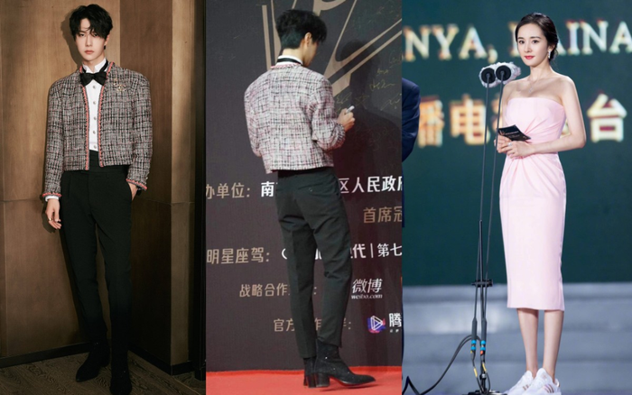 Dàn sao Hoa Ngữ mang giày thể thao trên thảm đỏ riêng Vương Nhất Bác chơi trội với giày độn đế Ảnh 2