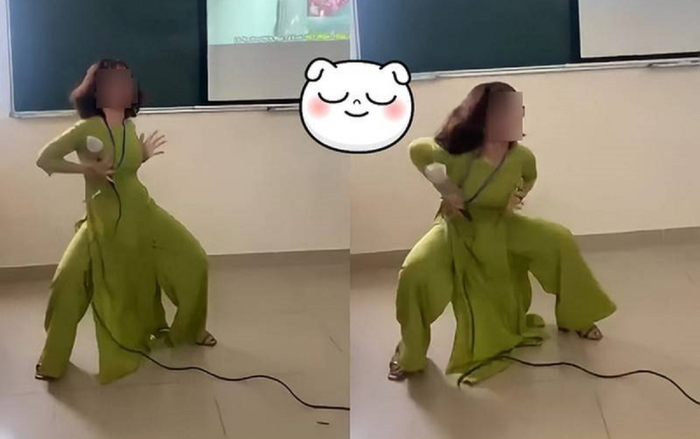 Cô giáo vô tư nhảy vũ điệu gợi cảm trước sự chứng kiến của nhiều sinh viên gây tranh cãi dữ dội Ảnh 2