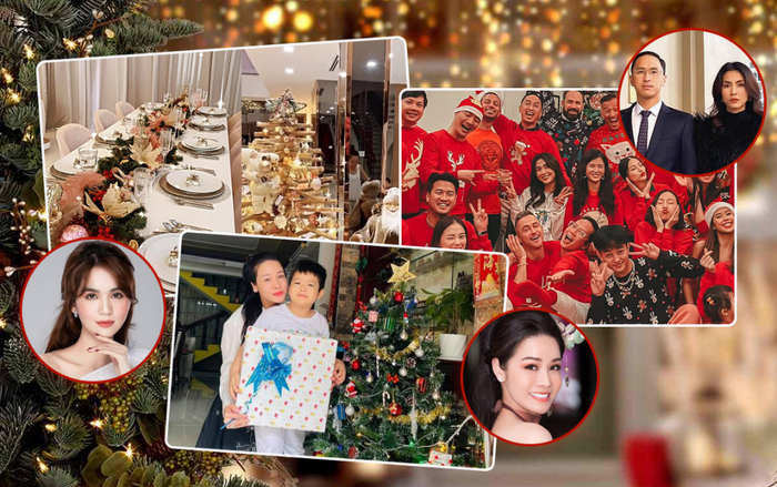 Sao Việt đón Noel: Ngọc Trinh 'dát vàng' biệt thự 50 tỷ, Nhật Kim Anh giản đơn, vợ chồng Hà Tăng ấm cúng Ảnh 2