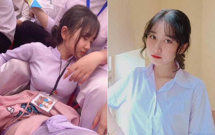 Hình ảnh nữ sinh ngủ gật ngay giữa sân trường bất ngờ khiến dân mạng rần rần tìm kiếm 'info' Ảnh 2