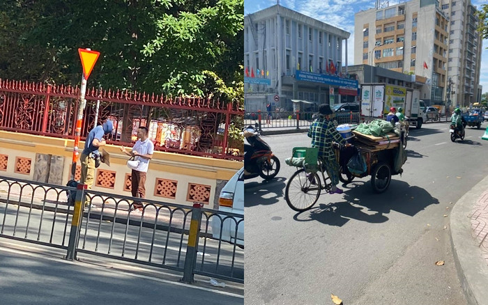 Ấm lòng chuyện cụ bà gom phế liệu lấy hết tiền túi đưa cho anh Tây xin từ thiện bên đường 20.000 đồng Ảnh 2