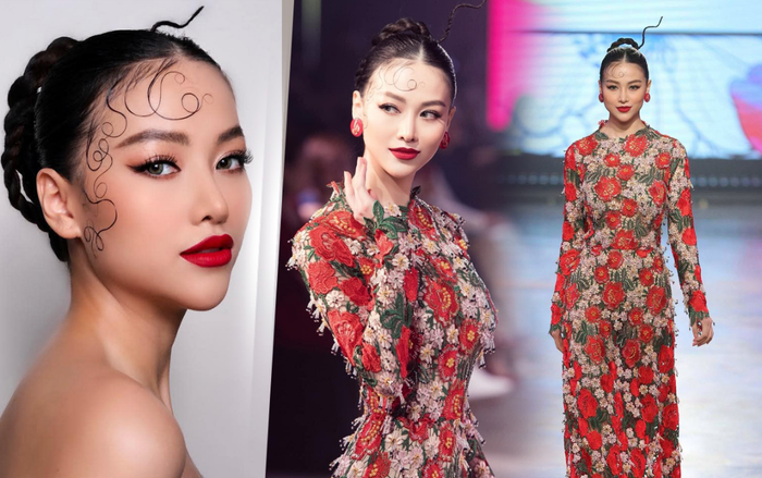 Phương Khánh tái xuất sàn runway, hóa 'Đào nương' diễn Vedette thần thái 'sắc lẹm' Ảnh 2