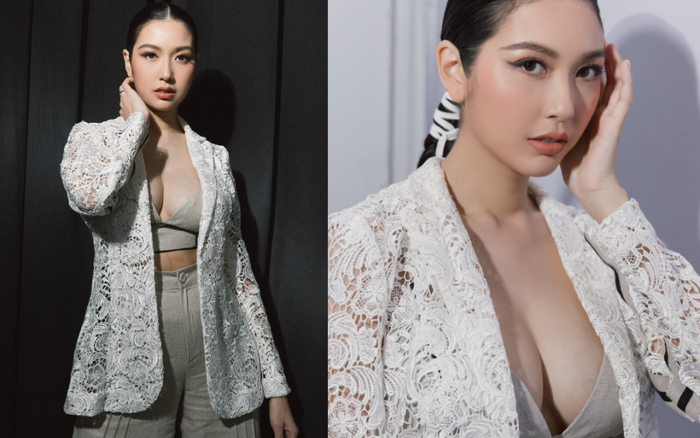 Thúy Vân mặc croptop ngầm khoe vòng 1 căng tràn và eo thon đến sửng sốt Ảnh 2