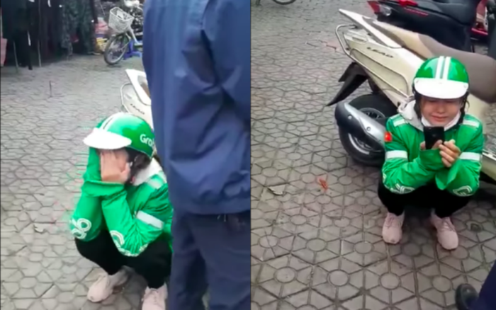 Grab xác minh thông tin nữ tài xế xe ôm công nghệ khóc nức nở giữa phố vì bị khách lừa lấy điện thoại Ảnh 2