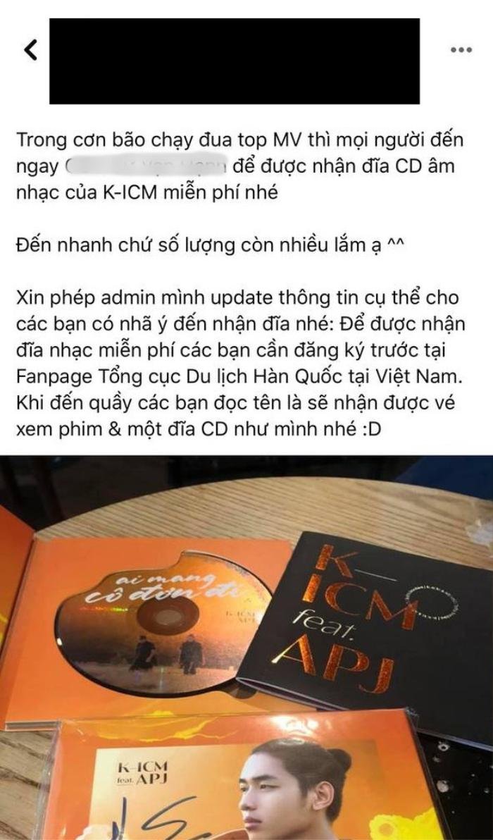 Phía K-ICM lên tiếng việc album Ai mang cô đơn đi được phát miễn phí dù thông báo đã 'bán sạch' trước đó Ảnh 1