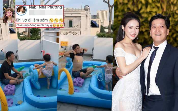 Nhã Phương khoe ảnh Trường Giang chơi đùa với con gái khi vợ đi làm sớm: 'Mười Khó' quá đáng yêu! Ảnh 2