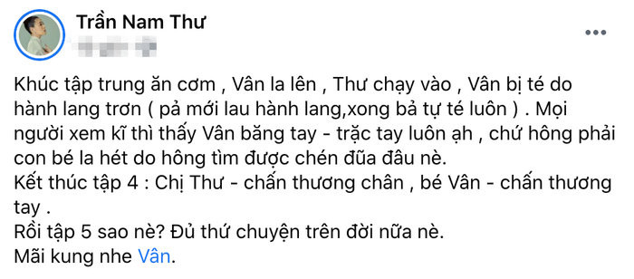 Chia sẻ của Nam Thư về Khánh Vân.