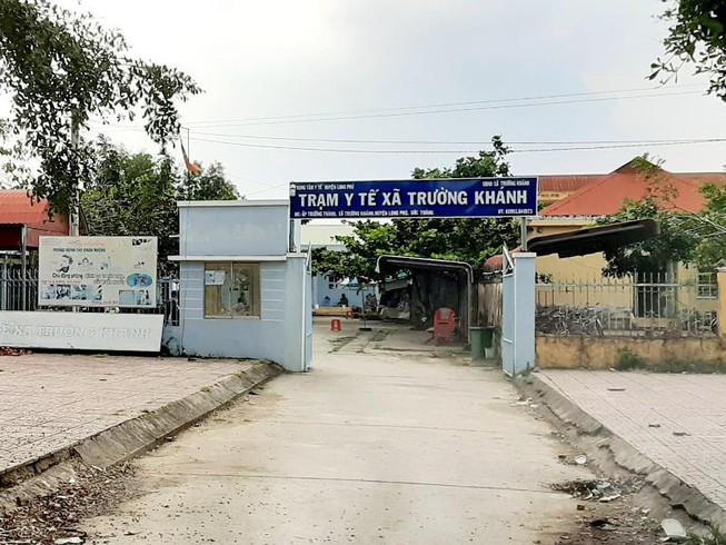 Trạm y tế xã Trường Khánh, huyện Long Phú, tỉnh Sóc Trăng nơi tiếp nhận ban đầu tài xế T. chở BN 1440. Ảnh: PLO