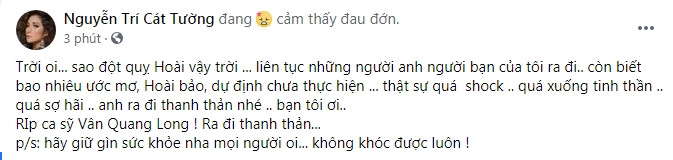 Tuấn Hưng, Lâm Khánh Chi bàng hoàng tiễn Vân Quang Long, Cát Tường nức nở: 'Sao đột quỵ hoài vậy' Ảnh 6