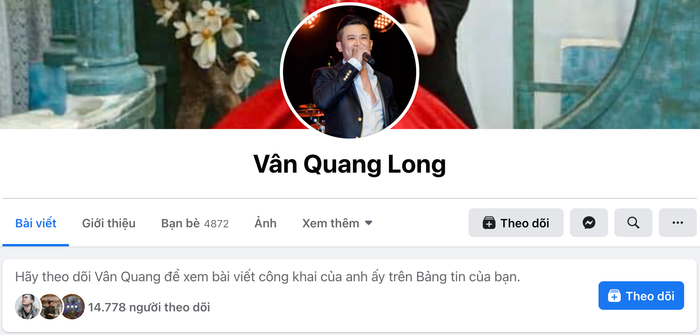 Cộng đồng thay nhau ấn theo dõi Facebook của Vân Quang Long như lời tiễn biệt dành cho nam ca sĩ Ảnh 2