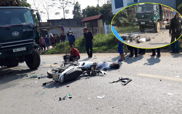 Ô tô tải tông xe máy ngày nghỉ lễ, 2 người đàn ông tử vong Ảnh 2