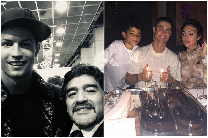 Ronaldo có hai bức hình được nhiều like nhất trong Top 10.
