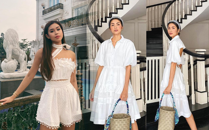 Hà Tăng và em chồng 'đốn tim' fan với những thiết kế mát mẻ Ảnh 2