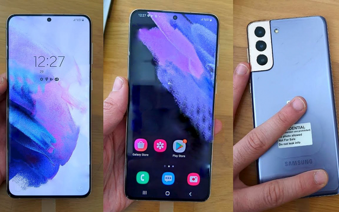 Galaxy S21 lộ ảnh thực tế trước ngày ra mắt: Viền siêu mỏng, camera độc lạ Ảnh 2