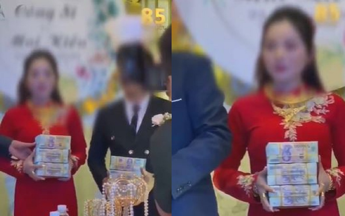Xuýt xoa trước màn trao quà cưới 'khủng' của bố mẹ cô dâu: 10 cây vàng, 3 tỷ đồng, 5 lô đất thổ cư... Ảnh 2