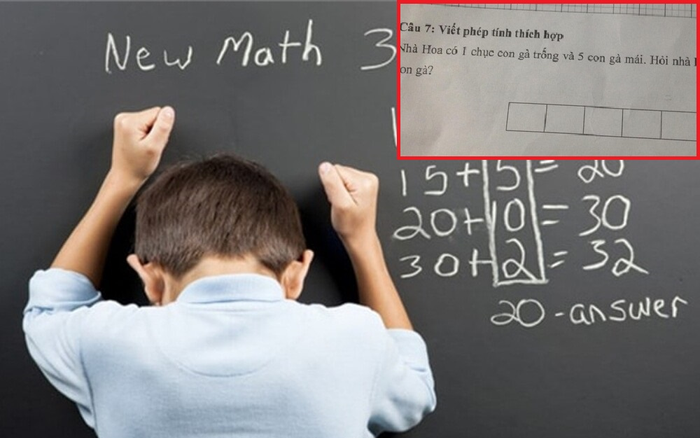 Bài toán đếm số gà khiến phụ huynh ngỡ ngàng: Cho số gà nhà Hoa nhưng lại đi hỏi số gà nhà Long? Ảnh 2