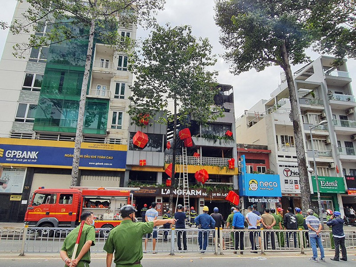 Nhà hàng buffet nơi xảy ra vụ hỏa hoạn ngay ngày đầu tiên của năm mới 2021. Ảnh: HT/PLO