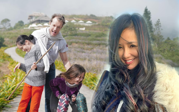 Hồng Nhung thoải mái đăng ảnh gần gũi của bạn trai mới bên hai con song sinh Ảnh 2