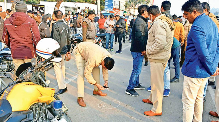 Hiện trường vụ việc. 