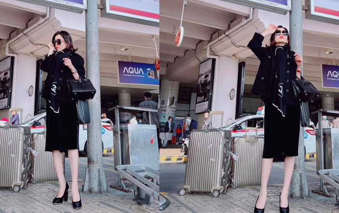 Lệ Quyên nền nã với style quý cô cổ điển xuống phố đầu năm Ảnh 2