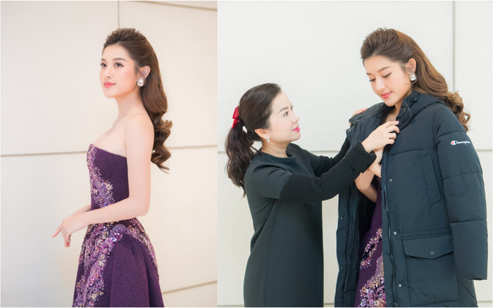 Á hậu Huyền My khoe vai trần quyến rũ dịp đầu năm, bất chấp giá rét như cắt da cắt thịt Ảnh 2