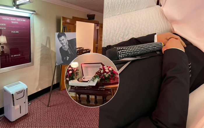 Xúc động hình ảnh thi hài Vân Quang Long ôm micro trong tay: Tiếp tục đam mê ở thế giới bên kia anh nhé! Ảnh 2