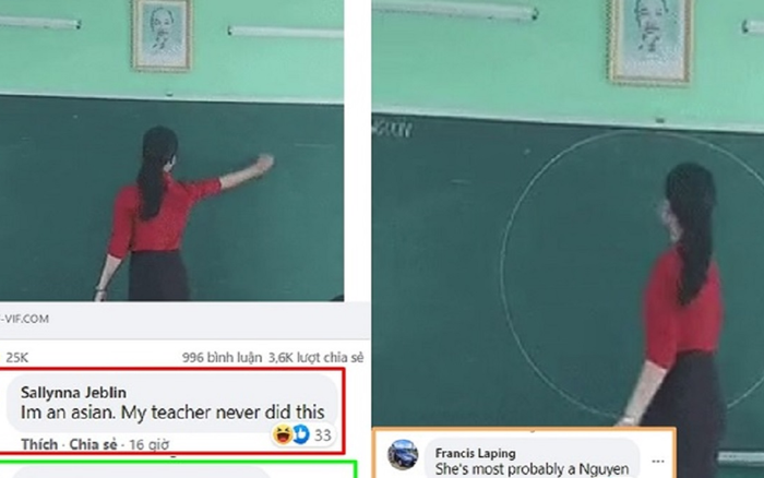 Dân mạng quốc tế trầm trồ trước khả năng vẽ hình tròn bằng tay không của giáo viên Việt Nam Ảnh 2