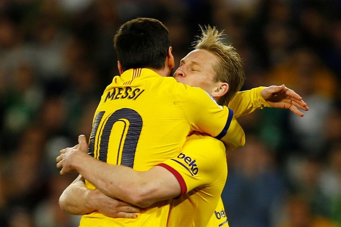 Messi kiến tạo đẳng cấp để De Jong ghi bàn thắng duy nhất của trận đấu.