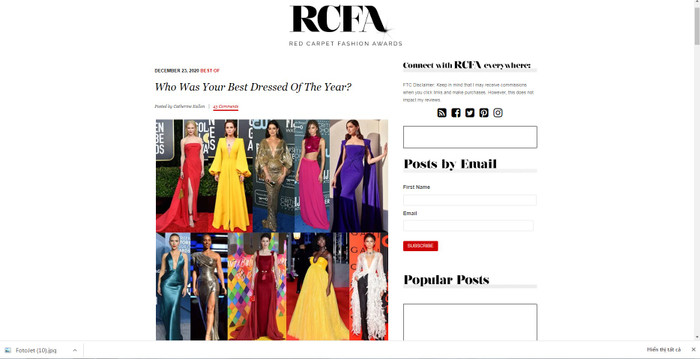 Trang tin 'thảm đỏ' đình đám nhất đã bầu chọn ra những sao nữ Hollywood & Châu Á 