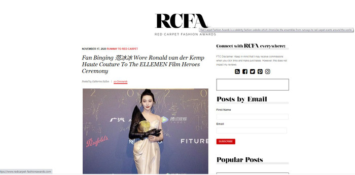 Phạm Băng Băng tham dự sự kiện hồi ngày 17/11/2020 được trang web Mỹ đưa tin đầy đủ tất tần tật về trang phục mà cô mặc 