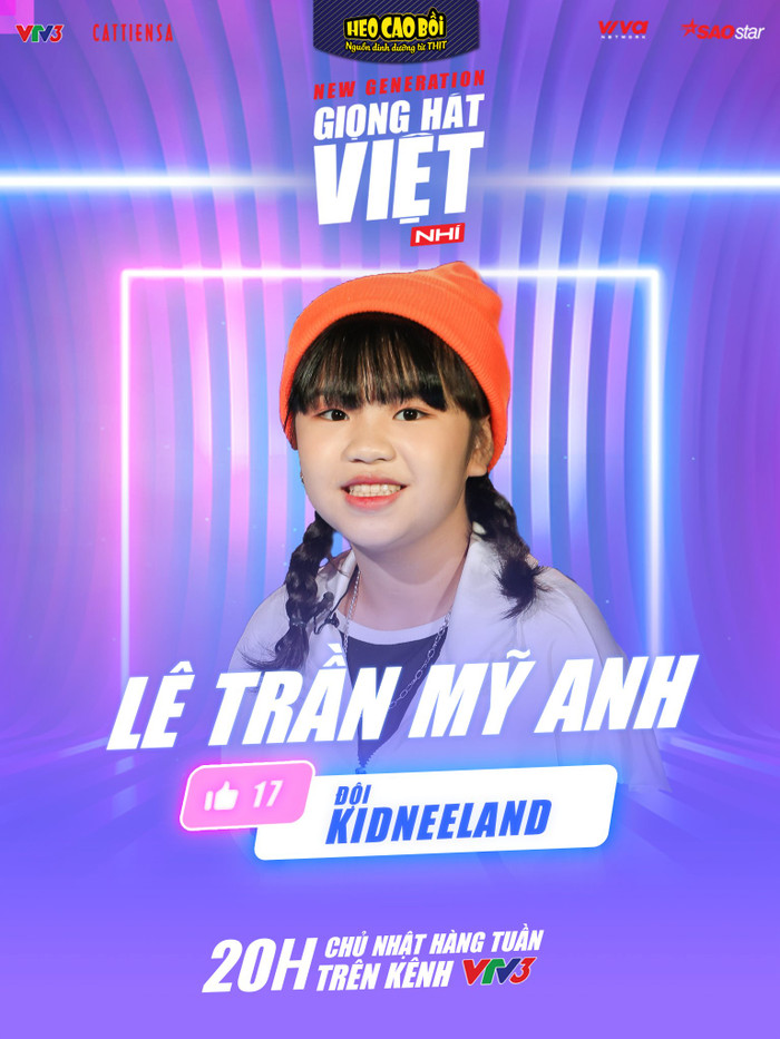 Với một niềm đam mê mãnh liệt với món hủ tiếu gõ, Mỹ Anh cũng đã mang lên sân khấu dự thi ca khúc cũng chính là cái tên của món ăn này. Tiết mục của cô bé đặc sắc và ấn tượng với chất giọng đặc biệt khiến huấn luyện viên Hưng Cao phấn khích.