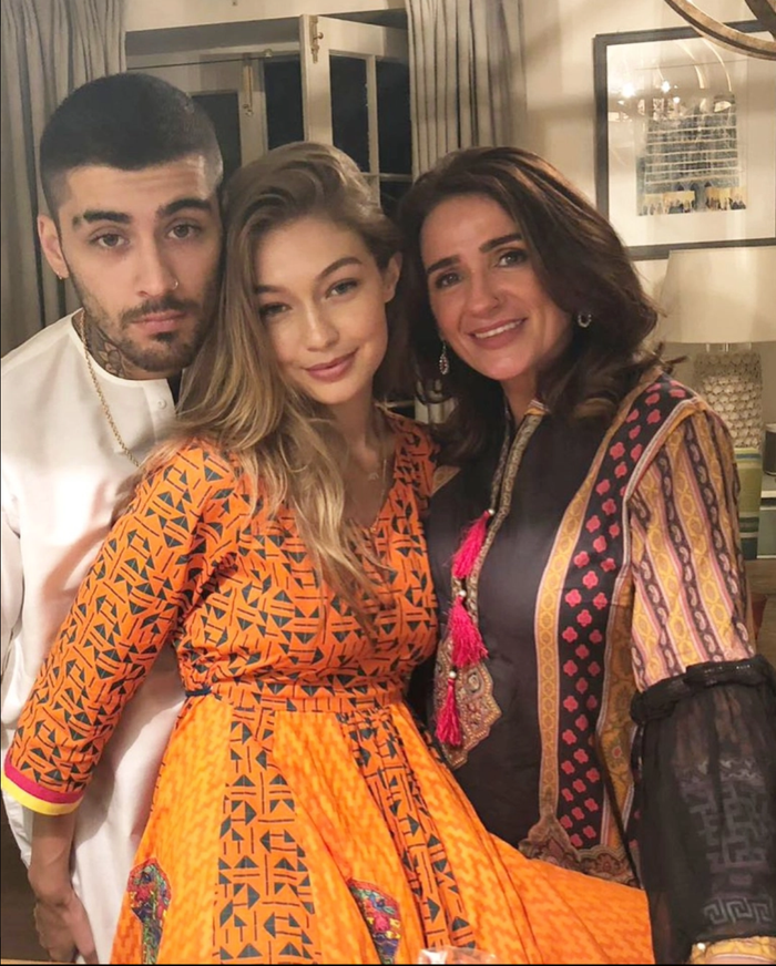Zayn, Gigi và mẹ của anh, Trisha