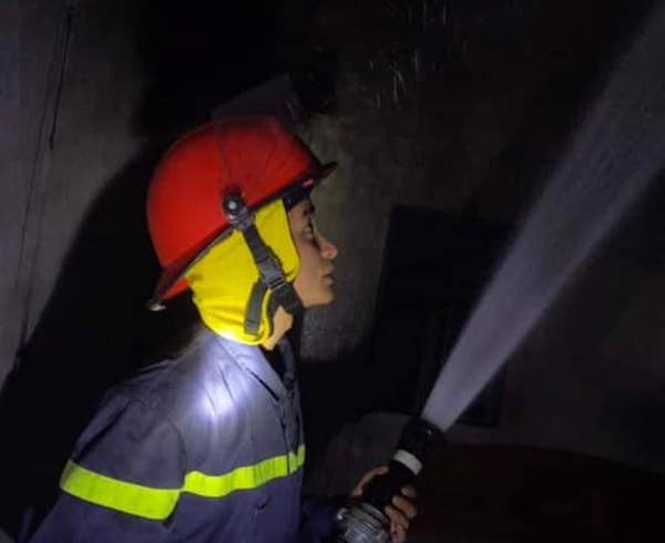 Đám cháy may mắn đã được khống chế