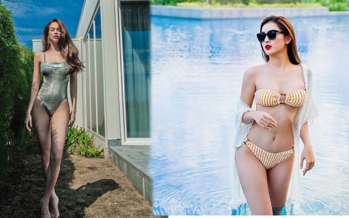 Lan Khuê, Hồ Ngọc Hà, Huyền My đua nhau 'dội bom' gợi cảm với áo tắm Ảnh 2