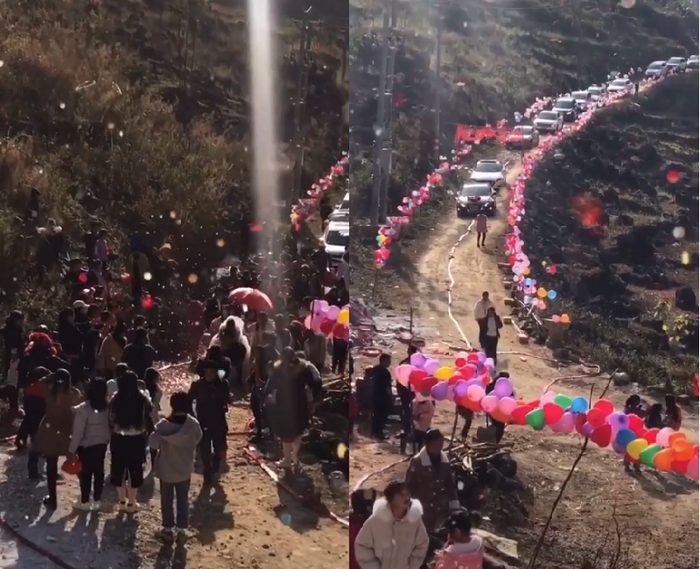 Một loạt siêu xe nối đuôi nhau lên núi giúp chú rể 'cõng nàng về dinh' Ảnh 4