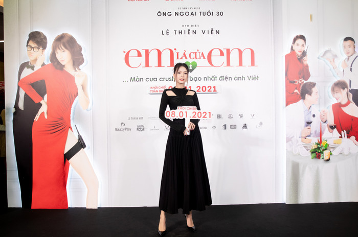 Họp báo 'Em là của em': Hoa hậu Đỗ Thị Hà đọ sắc Ngọc Trinh, Nhã Phương và loạt sao Việt trên thảm đỏ Ảnh 28