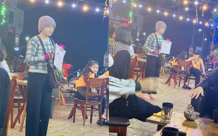 Xôn xao hình ảnh cô gái trẻ cầm biển xin tiền chữa bệnh rồi đi mua vàng nay lại xuất hiện ở Phú Yên Ảnh 2