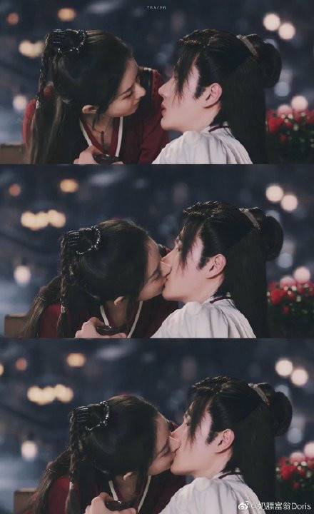 Fan Bác Quân Nhất Tiêu thay thế Triệu Lệ Dĩnh bằng Tiêu Chiến trong cảnh hôn Vương Nhất Bác ở Hữu phỉ Ảnh 4