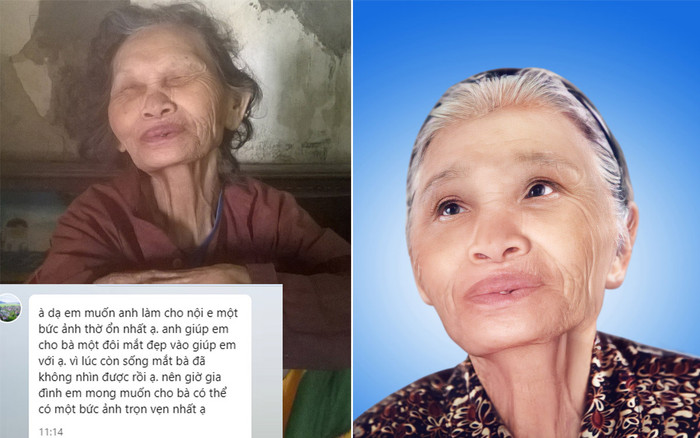 Nhờ CĐM 'cho' bà một đôi mắt sáng để làm ảnh thờ sau khi mất, người cháu nhận cái kết ấm lòng Ảnh 2