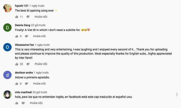 Fan quốc tế giành nhiều lời khen cho bộ phim.