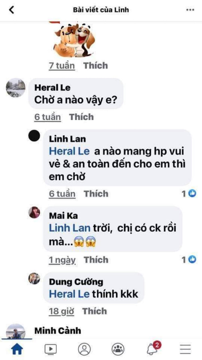 Thời điểm lúc đang kết hôn, cô còn có động thái trả lời một bình luận từ mạng xã hội, cho hay mình đang tìm người mang hạnh phúc đến