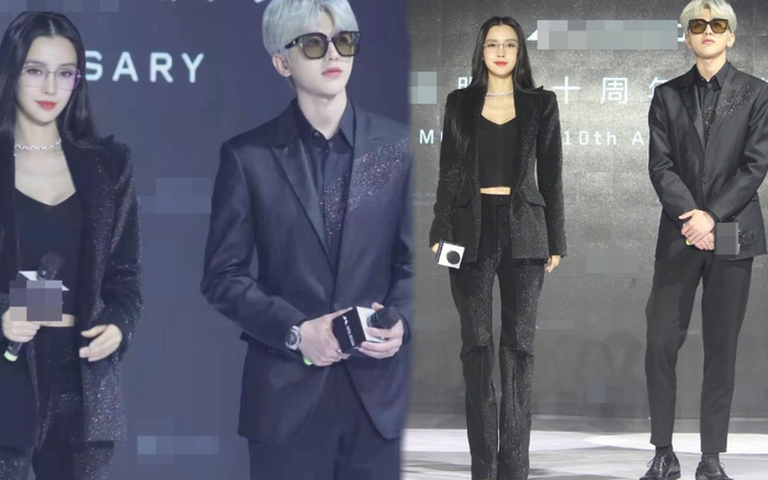 'Tỷ đệ hào môn' Angelababy diện suit đen bao ngầu cùng Thái Từ Khôn tỏa sáng tại sự kiện Ảnh 2